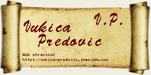 Vukica Predović vizit kartica